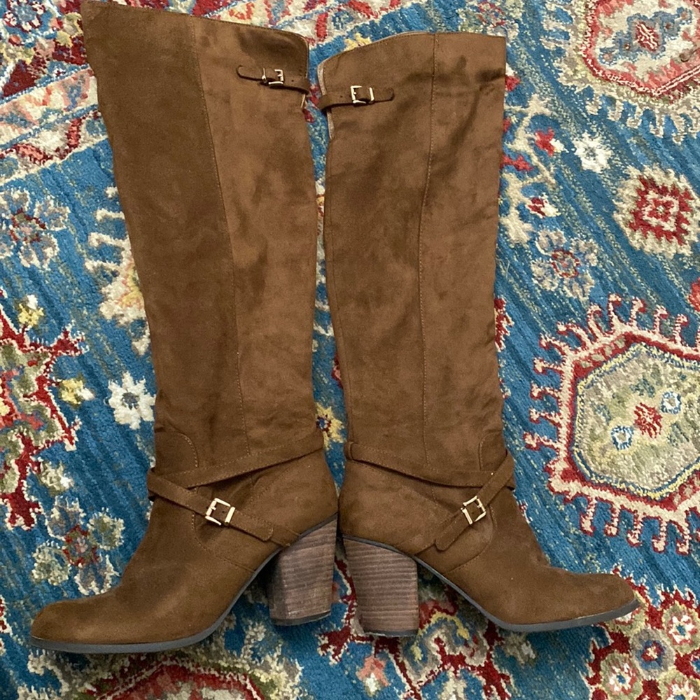Madden girl brown thigh high boots